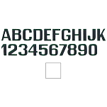 International letterfix 59590150 0 Наклейки с цифрами Бесцветный White 200 mm 