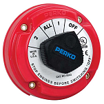 Perko 9-8503DP Переключатель батареи без блокировки Красный Red 5 1/4´´ 