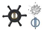 Рабочее колесо для Yanmar 2GM20/3GM30 и 2QM15
