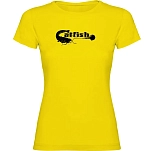 Kruskis 11502302xlk039 Футболка с коротким рукавом Catfish Yellow 30x25x2