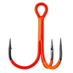 BKK AKET6150 тройной крючок Spear 21 UVO  Orange 1/0