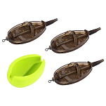 Mikado AMFN03L-SET20 Method Douglas L+Mould Set Кормушка фидерная прикормочная Коричневый Brown 20 g