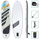 Купить Bestway 92898 Надувной комплект для падлбординга Hydro-Force White Cap 10´0´´ White / Black 130x60x30 305 cm 7ft.ru в интернет магазине Семь Футов