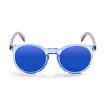 Ocean sunglasses 55011.5 Деревянные поляризованные солнцезащитные очки Lizard Brown / Blue Transparent / Blue