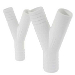 Can 62074 25-25 mm Y-разъем для черной воды Бесцветный White 38 mm