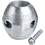 Martyr anodes DUPLI-194-CMX13 Вал Анод С Allen Винт Серебристый Grey 76.2 mm 