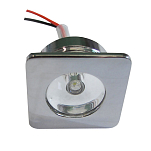 A.a.a. 4000184 Квадратный любезно Белый LED Свет Серебристый Silver 30 x 30 mm 