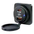 Купить Sea-dog line 354-4265311 Розетка USB-A USB-C Black 10x10x8 49.21 x 49.21 x 19.05 mm 7ft.ru в интернет магазине Семь Футов