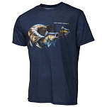 Savage gear 71583 Футболка с коротким рукавом Cannibal Голубой Blue M