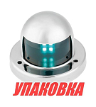 Огонь ходовой светодиодный, нержавеющий корпус, зеленый 12 В, SeaFlo (упаковка из 10 шт.) SFNL031RS03_pkg_10