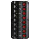 Купить Talamex 14576012 Панель переключения Wave Design 8 Переключатели 12V Белая Black 7ft.ru в интернет магазине Семь Футов