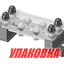 Колодка распределительная электромонтажная с защитной крышкой, 2 планки по 4 контактов (упаковка из 2 шт.) Marine Rocket MR322DC_pkg_2