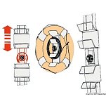 Регулируемая опора для спасательных кругов с набором для установки, Osculati 22.428.01