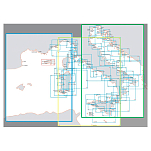 Istituto idrografico 100435 Адриатическое море-Иониновое море Mar Ine графики Бесцветный
