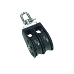 Barton marine 7803230 385kg 10 mm Двойной поворотный шкив Золотистый Black 40 x 107 mm 