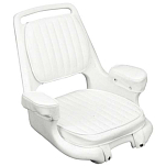 Moeller 114-ST2080HD Offshore Helmsman Chair Cushion Set Белая  White Extra Wide 