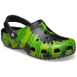 Crocs 205453-0gu-m9/w11 Деревянные башмаки Classic Tie Dye Graphic Black / Lime Punch 35x25x15 EU 42