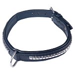 Horka 180801-0000-0232-40CM Кожаный ошейник Черный  Black / Silver 40 cm Охота