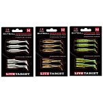 Live target SRIP01SM857 Minnow Rig Small Мягкое тело приманки Золотистый Chartreuse / Silver