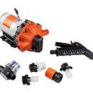 Комплект помывочный SeaFlo, 12 В, 19,7 л/мин, 70 PSI (4.8 бар) без шланга SFWP105207051B