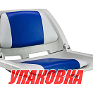 Кресло мягкое складное, обивка винил, цвет серый/синий, Marine Rocket (упаковка из 4 шт.) 75109GB-MR_pkg_4