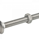 Болты с квадратным подголовком V4A с гайкой / Диаметр резьбы: M5; Длина винта: 30 мм