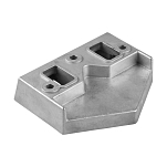 Цинковый анод Tecnoseal 01122 151x132x38мм пластинчатый для двигателей Yamaha с кормовым приводом