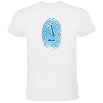 Kruskis CA65500601S198 Футболка с коротким рукавом Sailor Fingerprint Белая White 3XL