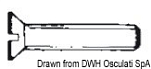 Винт с потайной головкой и прямым шлицом UNI 6109 DIN 963 6 x 100 мм, Osculati A4-963-06X100