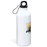 Kruskis MD4049S101C140 Eat Sleep Block Алюминиевая бутылка для воды 800ml Бесцветный White