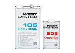 WEST SYSTEM 105 Эпоксидная смола и 206 Медленный отвердитель и / 6 кг