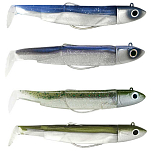Fiiish BM1411 Black Minnow Двойная комбинированная морская мягкая приманка 120 mm 25g Многоцветный Blue / Electric Blue