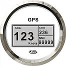 Купить Цифровой спидометр с GPS KUS WS KY08109 0-60узлов Ø85мм 12/24В IP67 белый/нержавейка 7ft.ru в интернет магазине Семь Футов