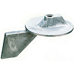 Martyr anodes 194-CM6884537102A Yamaha Skeg 688-45371-02 Анод Серебристый Grey