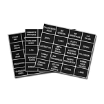 Pros 30700172-npe Лист этикеток Black 5x5x2 Nº 6 Spanish