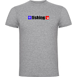 Kruskis CA65500658K029 Футболка с коротким рукавом Fishing Серый Heather Grey 3XL