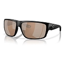 Купить Costa 06S9129-91290464 поляризованные солнцезащитные очки Fly line Matte Black 7 Copper Silver Mirror 580G/CAT3 7ft.ru в интернет магазине Семь Футов