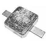 Oem marine az055 Свариваемый цинковый анод 5.5kg Grey 32x22x5