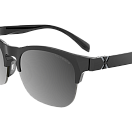 Спортивные очки HILX Interloop Shiny Solid Black / Black Mirror Polarized Lens, hil05001-ilpbk13
