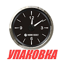 Часы кварцевые, аналоговый черный циферблат, нержавеющий ободок, д. 52 мм, Marine Rocket (упаковка из 20 шт.) QCA0003BSMR_pkg_20