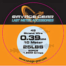 Купить Savage gear 48829 49Strand Wire 10 M Линия Оранжевый Orange 0.550 mm  7ft.ru в интернет магазине Семь Футов