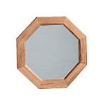 Зеркало восьмиугольное в тиковой рамке Roca 605700 305 x 305 мм