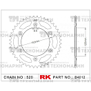 Купить Звезда для мотоцикла ведомая B4012-52 RK Chains 7ft.ru в интернет магазине Семь Футов