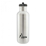 Laken BSF100 Нержавеющая сталь Basic Flow бутылка 1L Бесцветный Silver