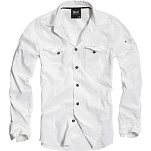 Brandit 4005-7-5XL Рубашка с длинным рукавом Slim Белая White 5XL
