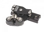 PFEIFFER End Fitting with double Sheaves and Cleat for Pfeiffer Marine X-Track / left / size 3 14508-bvs