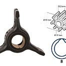 Крыльчатка для подвесных моторов Johnson/Evinrude мощностью 40–50 л.с.