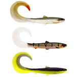 Westin P080-557-007 BullTeez Curltail Мягкая приманка 80 mm 3g 3 единицы измерения Золотистый Sparkling Chartreuse