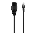 Fusion 010-12531-21 Cable Из СЕТЬ короткий F  Black