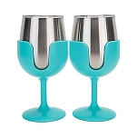 Camco 17-53484 Бокал для вина Life Is Better At The Campsite 8oz Blue / Blue